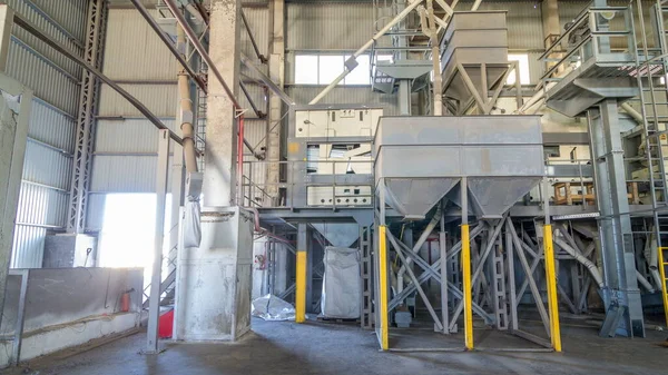 Maquinaria Molino Eléctrico Elevador Para Producción Semillas Timelapse Equipo Grano — Foto de Stock