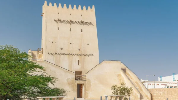 Barzan Kuleleri Zaman Çizelgesi Doha Yakınlarındaki Umm Salal Mohammed Gözetleme — Stok fotoğraf