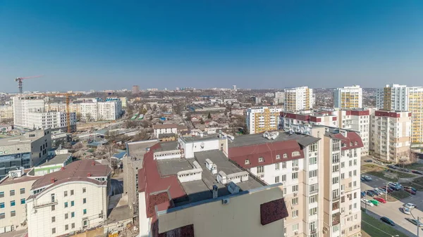 哈尔科夫市从古至今 乌克兰的捍卫者与交叉口是正方形的 建筑工地和房屋综合体 从空中俯瞰市中心和住宅区 乌克兰 — 图库照片