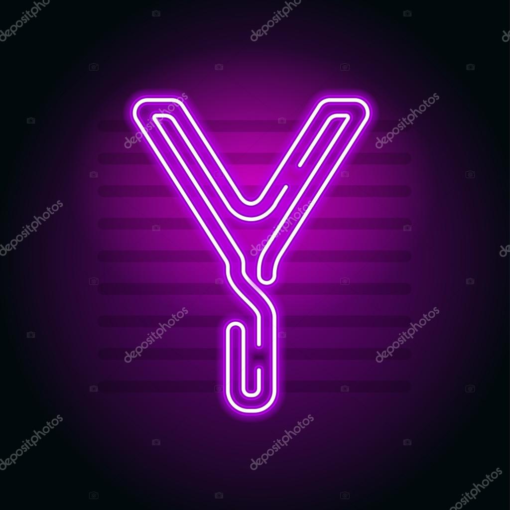 Realistic Purple Neon Letter Character With Neon Glow Tube On Dark Stock Vector C Vyshnevskyy 128722130 - neon purple and black roblox logo