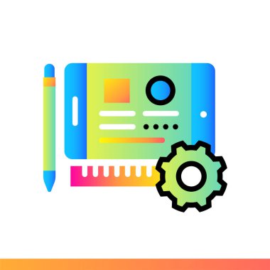 Düz simgesi eğitim apps. Online Eğitim, e-öğrenme. Malzeme