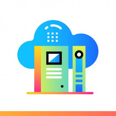 Düz simgesi dijital kütüphane. Online Eğitim, e-öğrenme. Materia