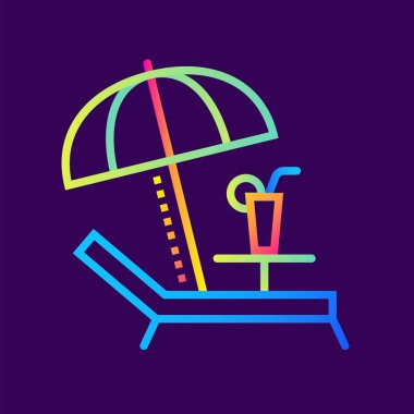 Anahat simgesini Beach. Otel hizmetleri. Yazdırma, Web sitesi için uygun 