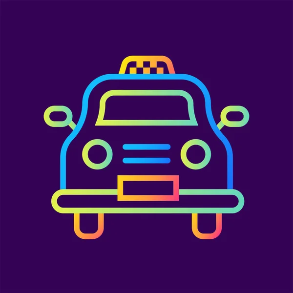 Overzicht pictogram Taxi. De diensten van het hotel. Geschikt voor afdrukken, website een — Stockfoto