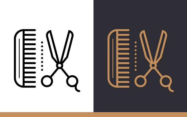 Overzicht pictogram Barbershop. De diensten van het hotel. Geschikt zijn voor afdrukken, web — Stockfoto