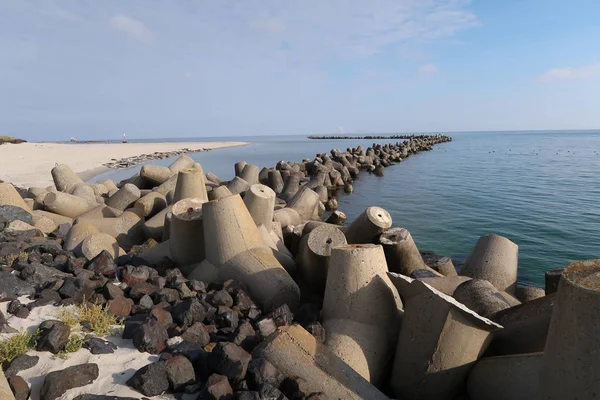 Jetée rocheuse en Allemagne — Photo