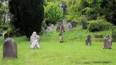 Oxford mezarlığı görünümü