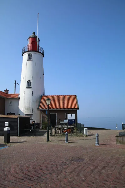 Farol Urk na costa — Fotografia de Stock