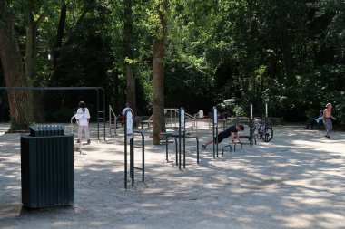 Amsterdam açık fitness spor salonu