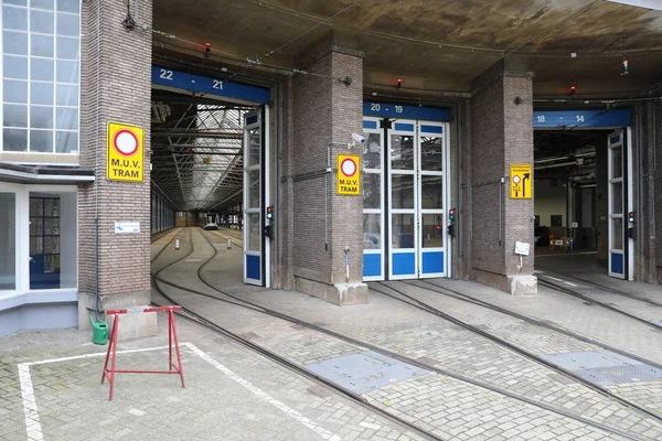 Amsterdam hangar de tramway — Photo