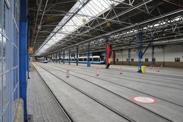 Amsterdam hangar de tramway — Photo