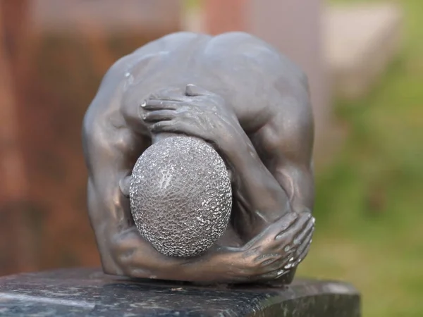 Beautiful Sculpture Man Park — Stock Photo, Image