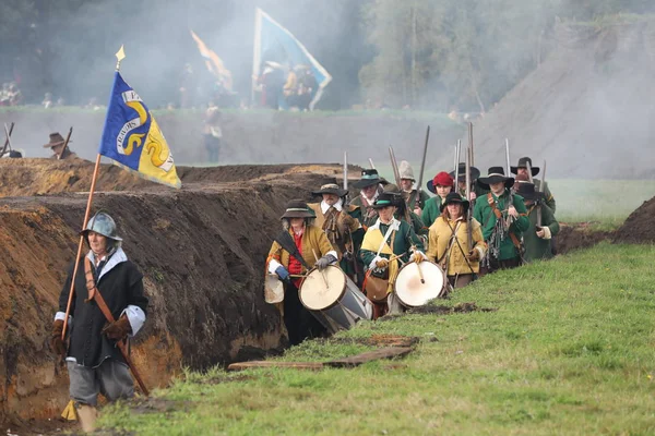 Groenlo Países Bajos Octubre 2012 Batalla Recreación Grolle Histórica Batalla — Foto de Stock