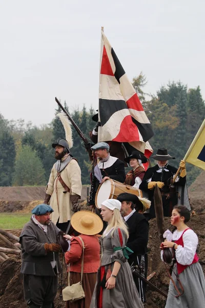 Groenlo Países Bajos Octubre 2012 Batalla Recreación Grolle Histórica Batalla — Foto de Stock