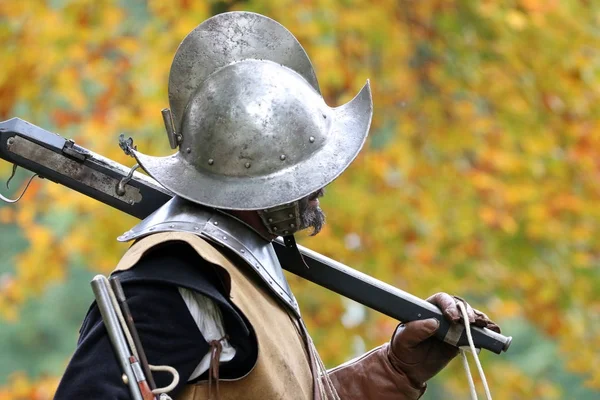 Groenlo Holandia Października 2012 Rekonstrukcja Bitwy Pod Grolle Historyczne Bitwy — Zdjęcie stockowe