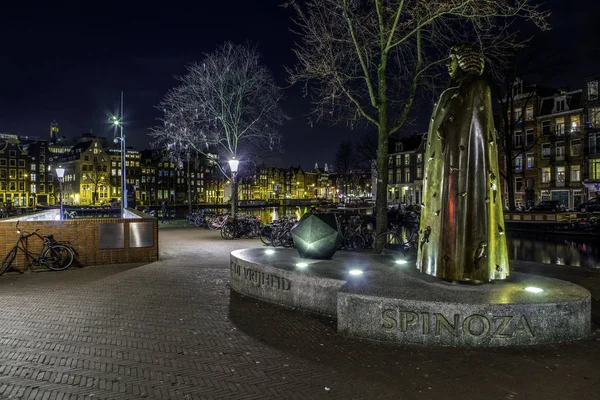 Lichtkunst Bei Nacht Während Des Amsterdam Light Festivals Amsterdam — Stockfoto