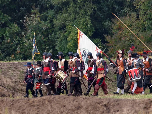 Groenlo Países Bajos Octubre 2012 Batalla Recreación Grolle Histórica Batalla — Foto de Stock