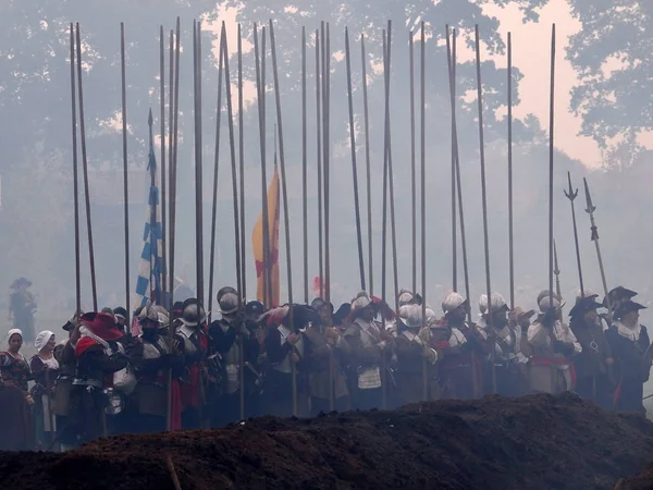 Groenlo Países Bajos Octubre 2012 Batalla Recreación Grolle Histórica Batalla — Foto de Stock