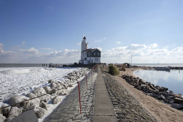 Belle Vue Sur Marken Hiver — Photo