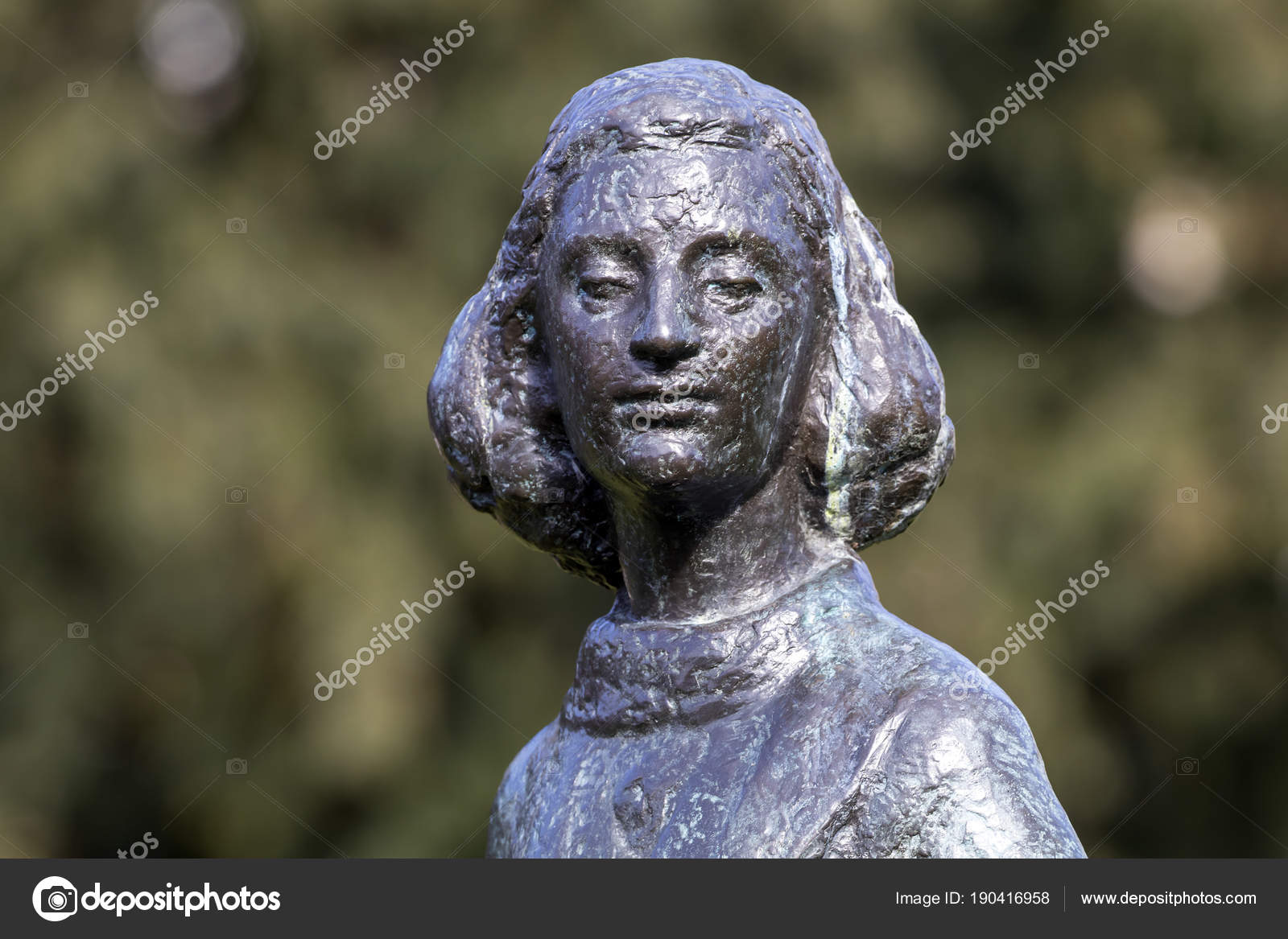 Statue Anne Frank Amsterdam Netherlands – Stock Editorial Photo ...