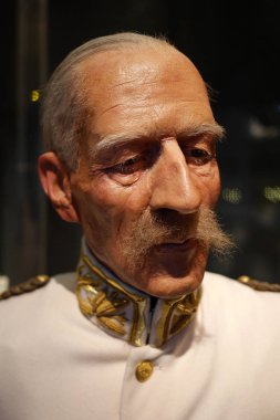 Amsterdam, Kuzey Hollanda, Hollanda - 15 Şubat 2018: heykel kendisini Bonifacius 'Bonne' de Jonge eski Hollandalı Indies