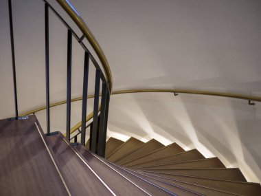 Merdiven ışık dahili bakır Küpeşte ile