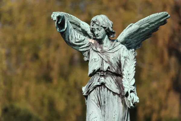 Figura Anioła Cmentarzu Komunalnym Amsterdam Holandia — Zdjęcie stockowe