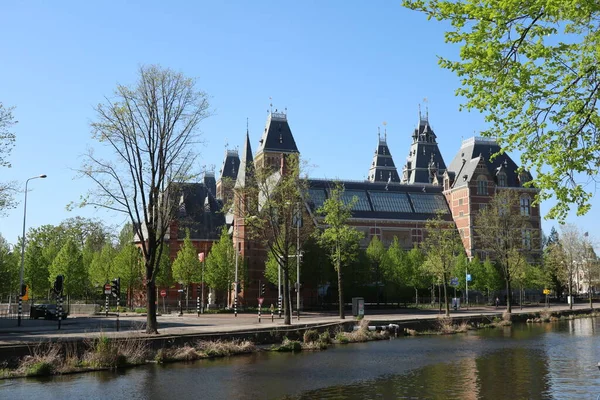 Άμστερνταμ Βόρεια Ολλανδία Ολλανδία Απριλίου 2020 Rijksmuseum Seen Ruysdealkade — Φωτογραφία Αρχείου