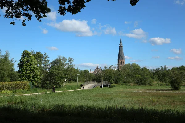 Church Tower Amstelveen Seen Amsterdam Forest — Stock Photo, Image