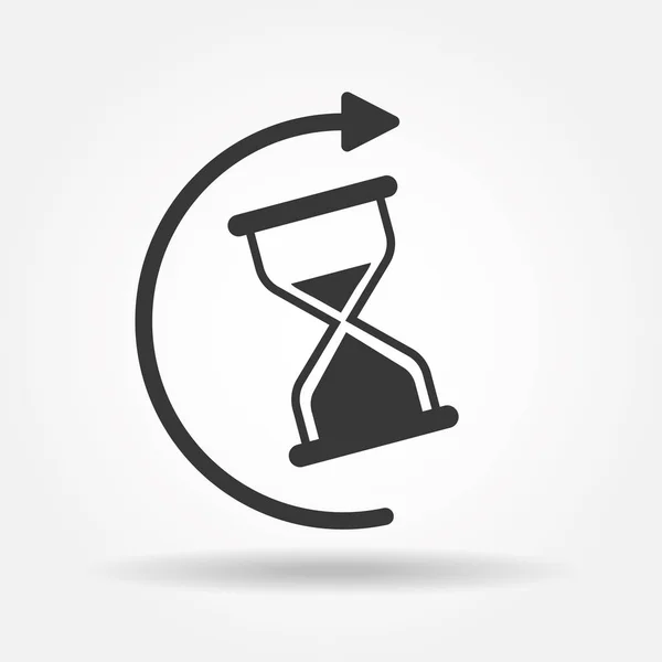Icono de relojes de arena. Icono de tiempo — Vector de stock