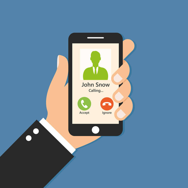 Ручной смартфон. 