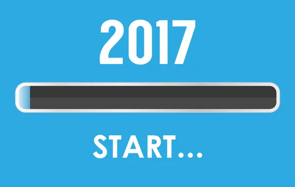 2017 inizio banner — Vettoriale Stock