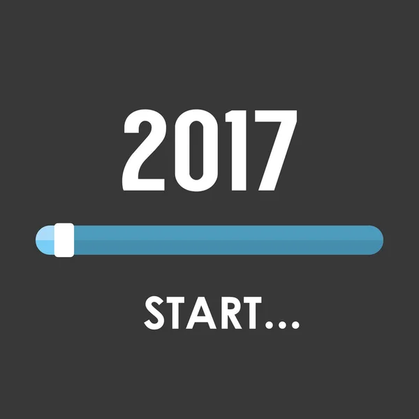 2017 start banner — Stockvector