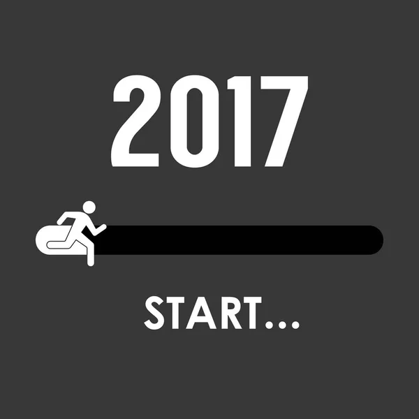 2017 start banner — Stockvector