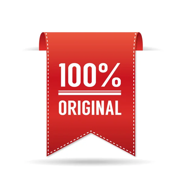 100 Percent Original tag — Stock Vector