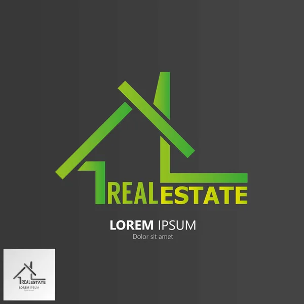 House symbol. Real Estate Logo — Stock Vector