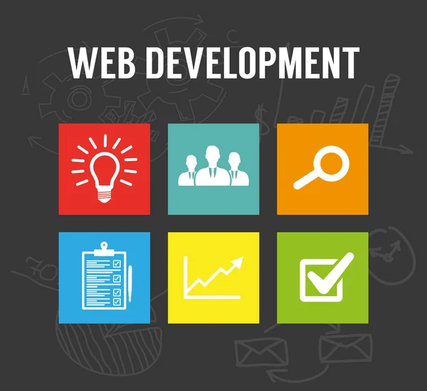 Web Development icons — Stock Vector