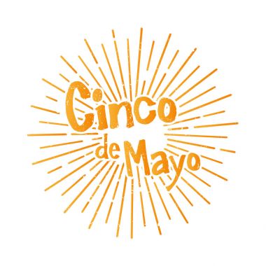 Cinco de mayonez tebrik kartı.