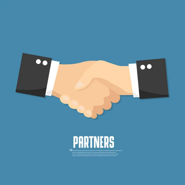 Biznes partner uścisk dłoni — Wektor stockowy