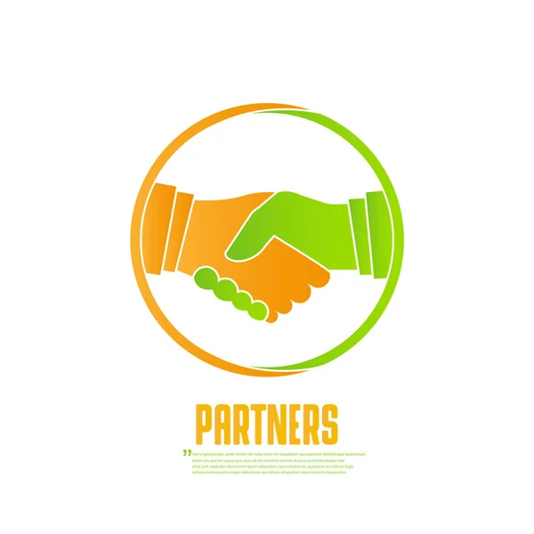 Business partner handslag — Stock vektor