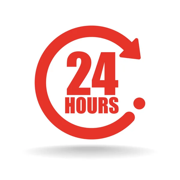 Dwadzieścia cztery godziny ikony — Wektor stockowy