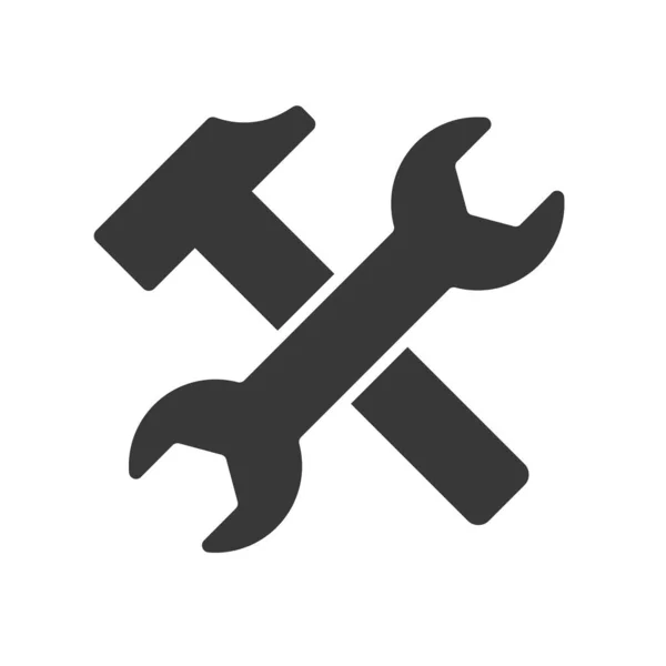Reair Service Sign Icon Плоская Векторная Иллюстрация — стоковый вектор