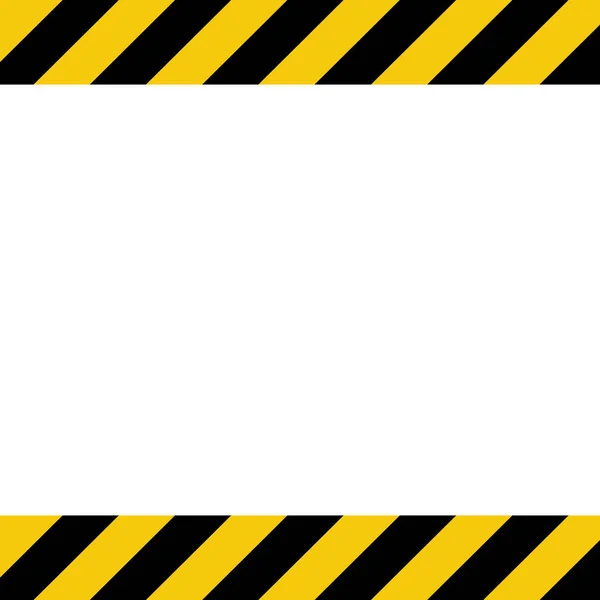 Schwarz Gelb Gestreifter Hintergrund Warnstreik — Stockvektor