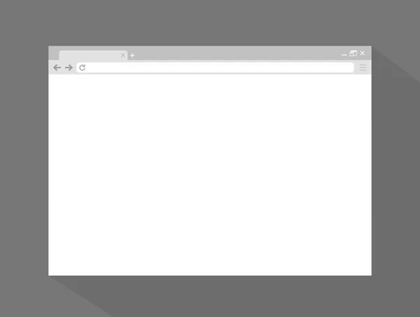 Browser Venster Platte Stijl — Stockvector