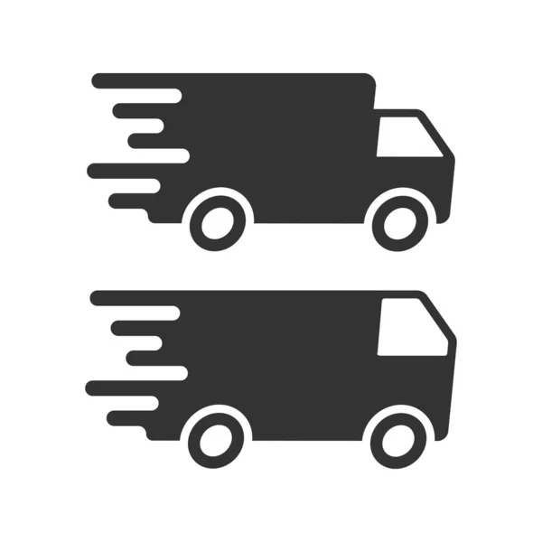 Fast Delivery Truck Icon Vector Illustration — Stock Vector