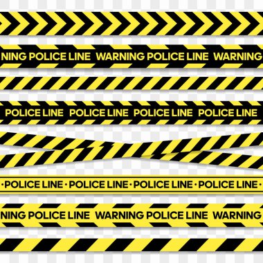 Police line and danger tape. Caution tape
