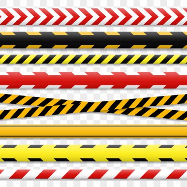 Police line and danger tape. Caution tape