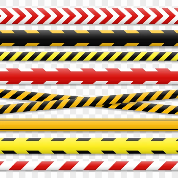 Police line and danger tape. Caution tape — Stock Vector