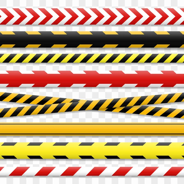 Police line and danger tape. Caution tape — Stok Vektör