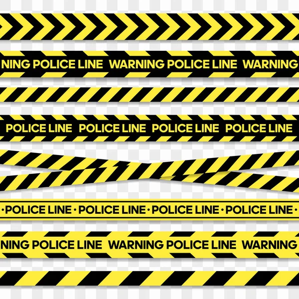 Police line and danger tape. Caution tape — Stock vektor